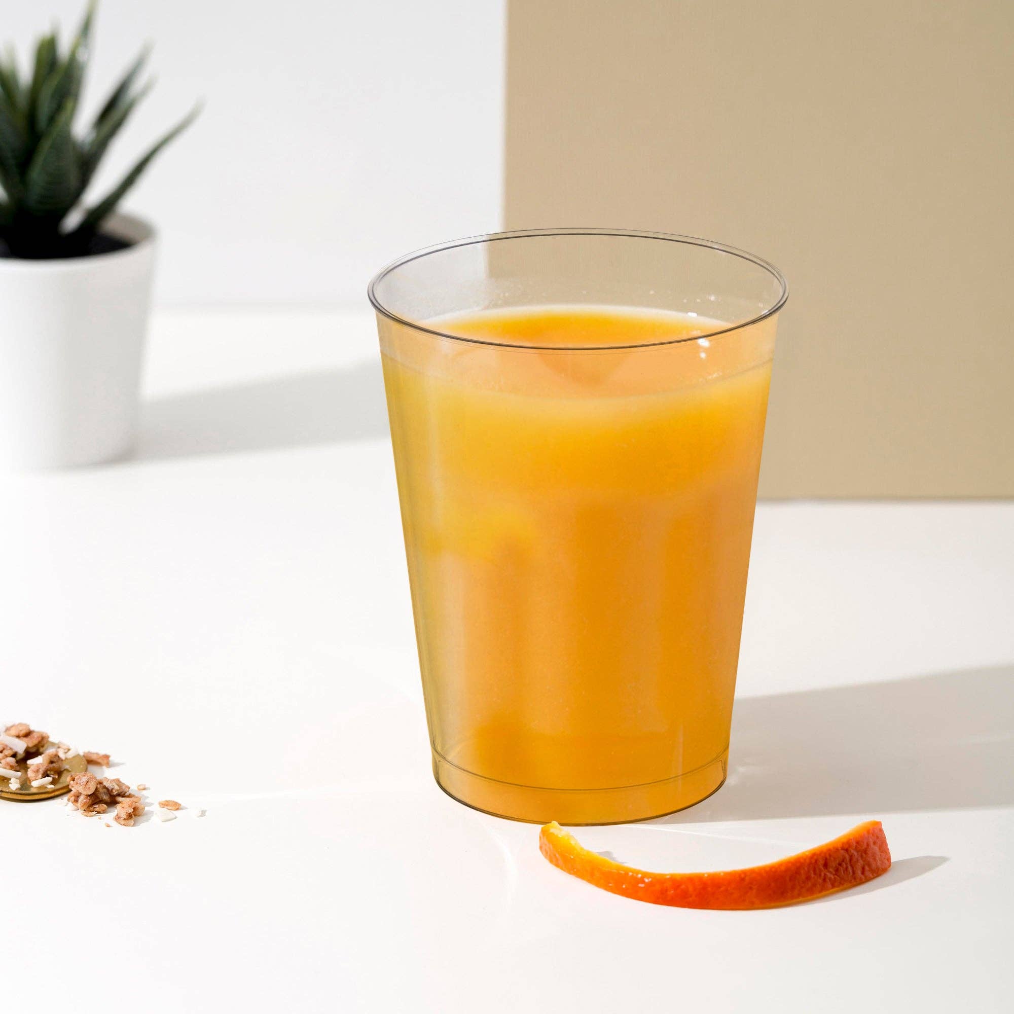 Smarty had a Party - Venta al por mayor Taza desechable - 500 vasos de plástico redondos transparentes de 10 oz9