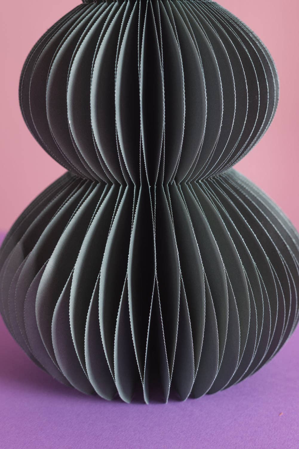 Ian Snow Ltd – wholesale Christmas decoration – Slate Grey Honeycomb Ball Origami Paper Tree2