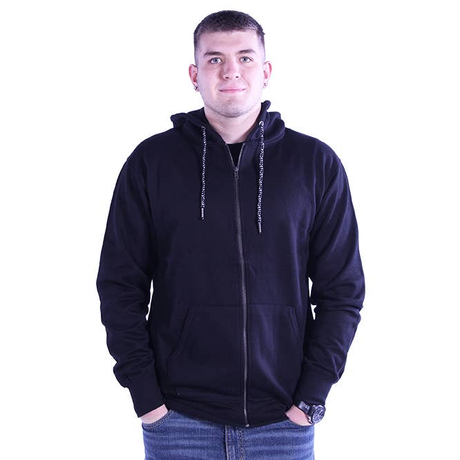 Sweat à capuche zippé intégral unisexe pour la vente par Today Tomorrow Apparel