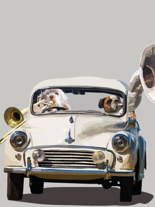 262C Trombone and Tuba / Periodic Society / Greeting Card for wholesale by Periodic Society