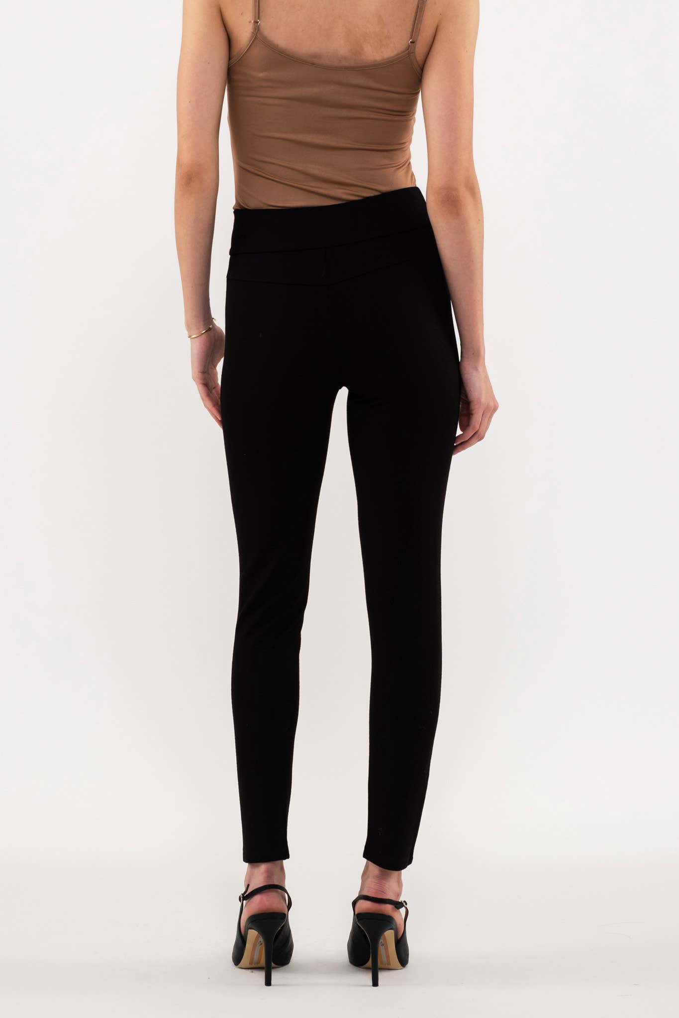 BLACK BUTTON DETAIL JEGGINGS for wholesale on Faire1