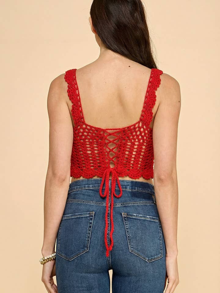 TOP DE PUNTO SIN MANGAS para venta al por mayor de Hers & Mine