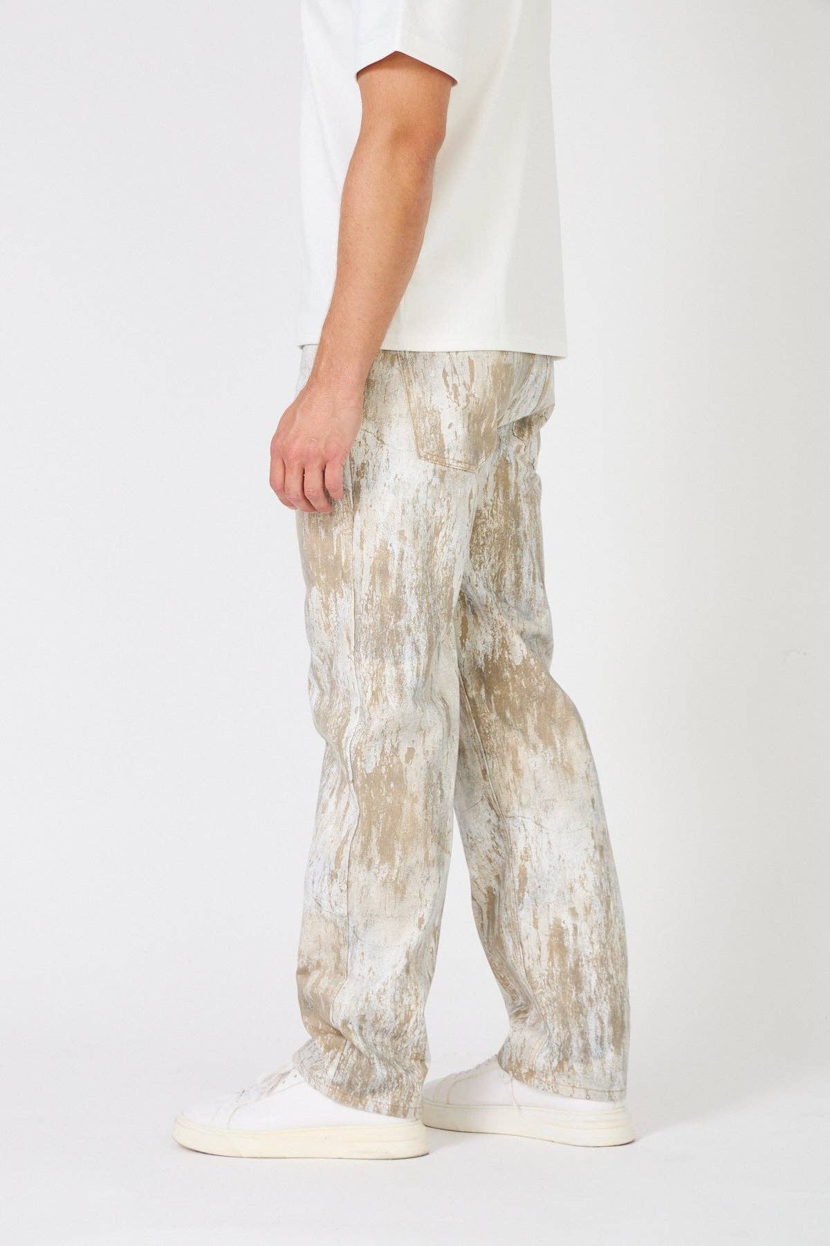 TOP MONDAY - Wholesale Top & Pant Set (NOT Loungewear) - Men's - Paint Effect Denim Set – Street Chic Look for Winter4