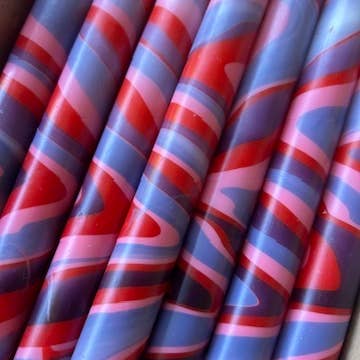 The Colour Emporium - Wholesale Tapered candle/candlestick - Marbled Candles Individual24