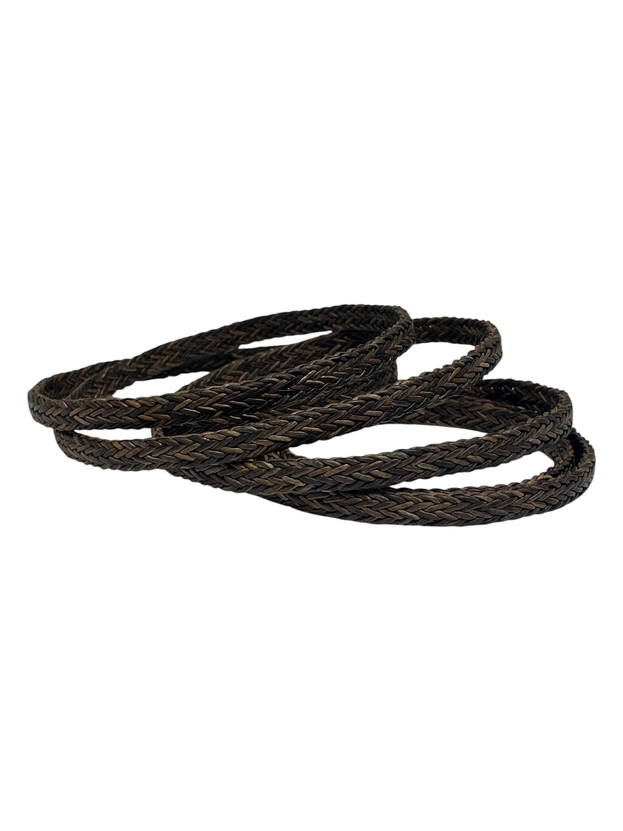 Sun Enterprises B.V. - Wholesale Craft Supplies - Spiral Braided Leather Cord - 9x4mm0