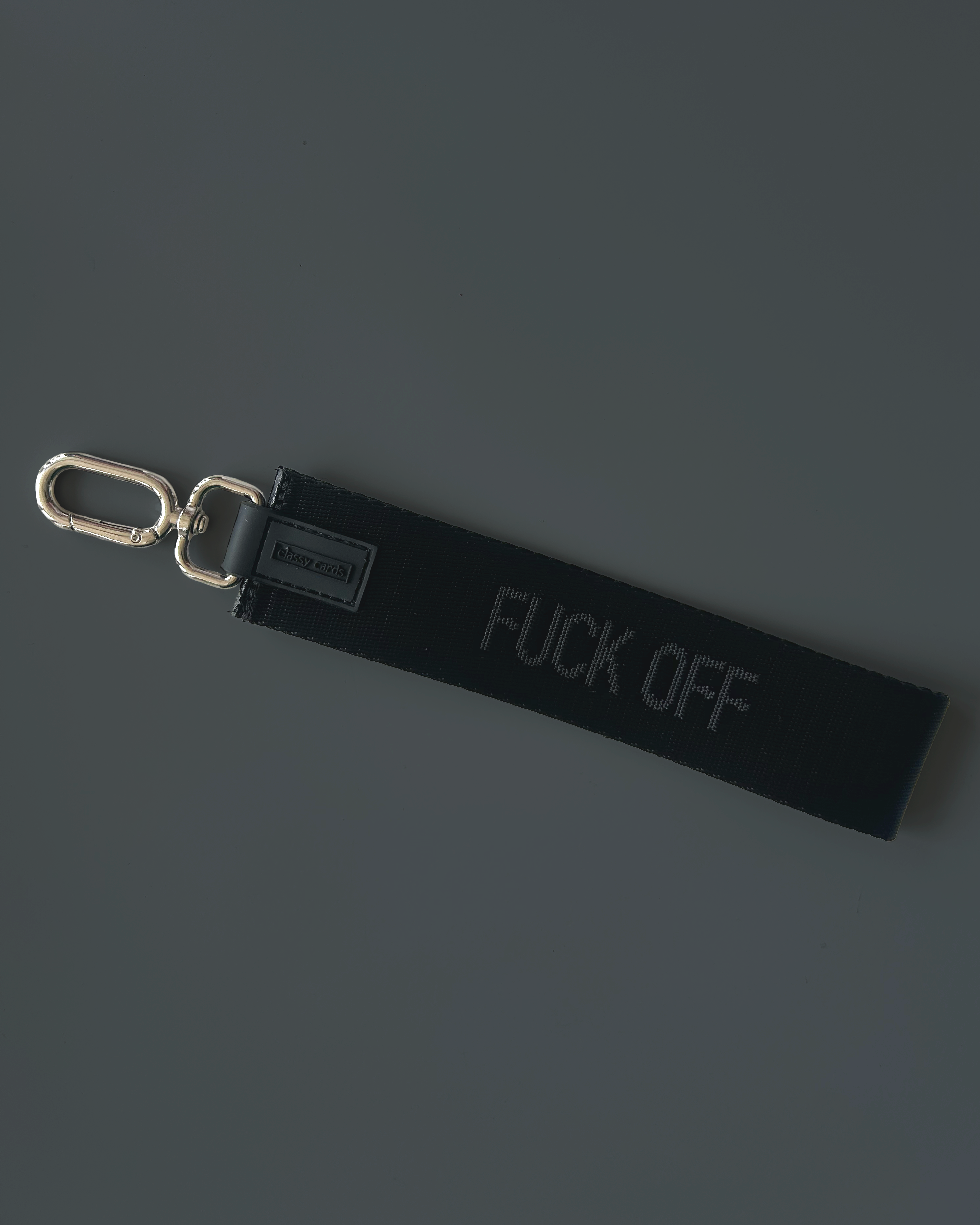 Classy Cards Creative – wholesale Keychain – Unisex – Fuck Off Wristlet Keychain0