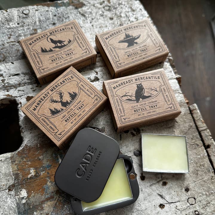 Manready Mercantile - Wholesale Solid Cologne - ANVIL | Solid Cologne | Refill Tray4