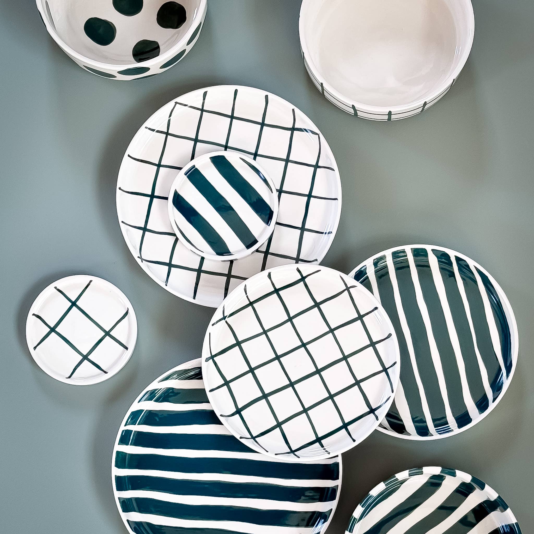 Magazin Minori - Wholesale Coffee Mug - Stripes Mug - gentle green5