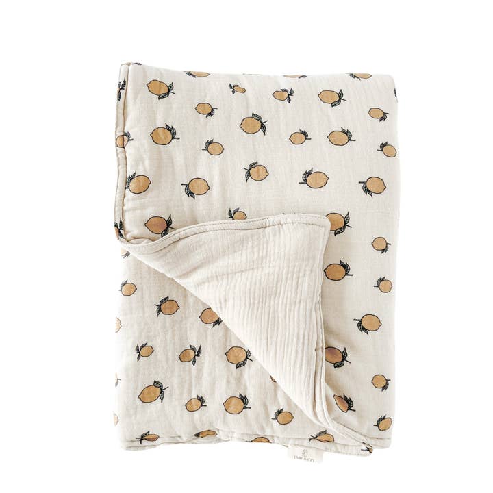 Muslin Toddler Blanket | Lemon | Pre-Order January for wholesale by Lmb&Co.