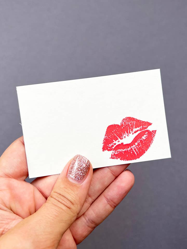 Kiss Gift Tag Florist Cards for wholesale by Penguin Ink