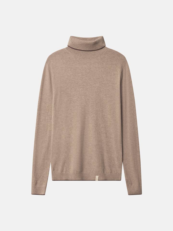 Pull à col roulé en mélange de mérinos pour la vente par COLOURS & SONS