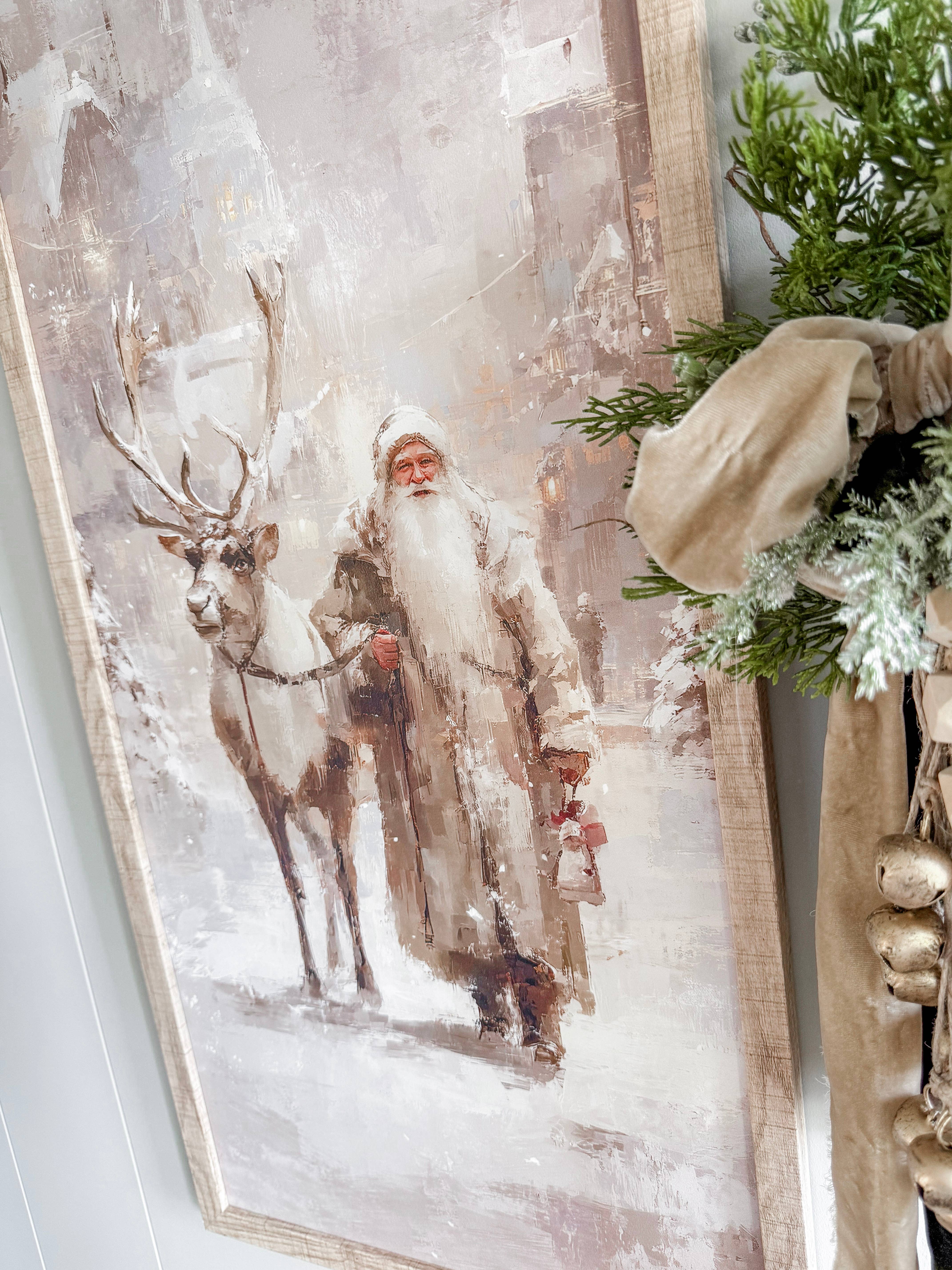 WillowBee Signs & Designs – wholesale Skylt – Tomte & Ren Träskylt - Rektangel6