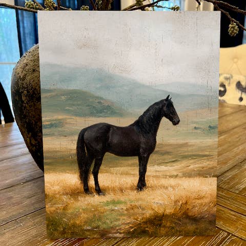 Western art, Equestrian canvas art print, horse home decor for wholesale by Rustic Nester
