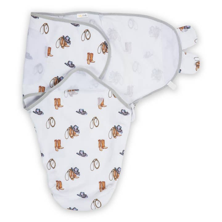 Life Is Better In Boots Baby Sleep Swaddle Algodão Orgânico por atacado de LollyBanks