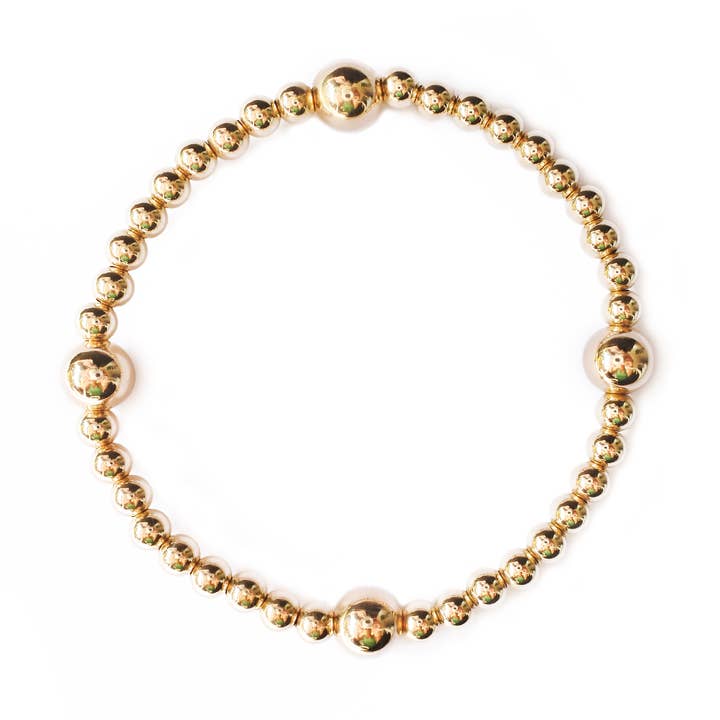 Gold Mix Bead Bracelet for wholesale by Callie Lee ®️