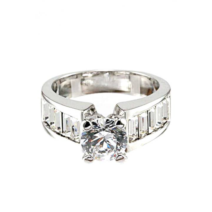 Artini Accessories - Wholesale Engagement Ring - Round CZ Engagement Ring1