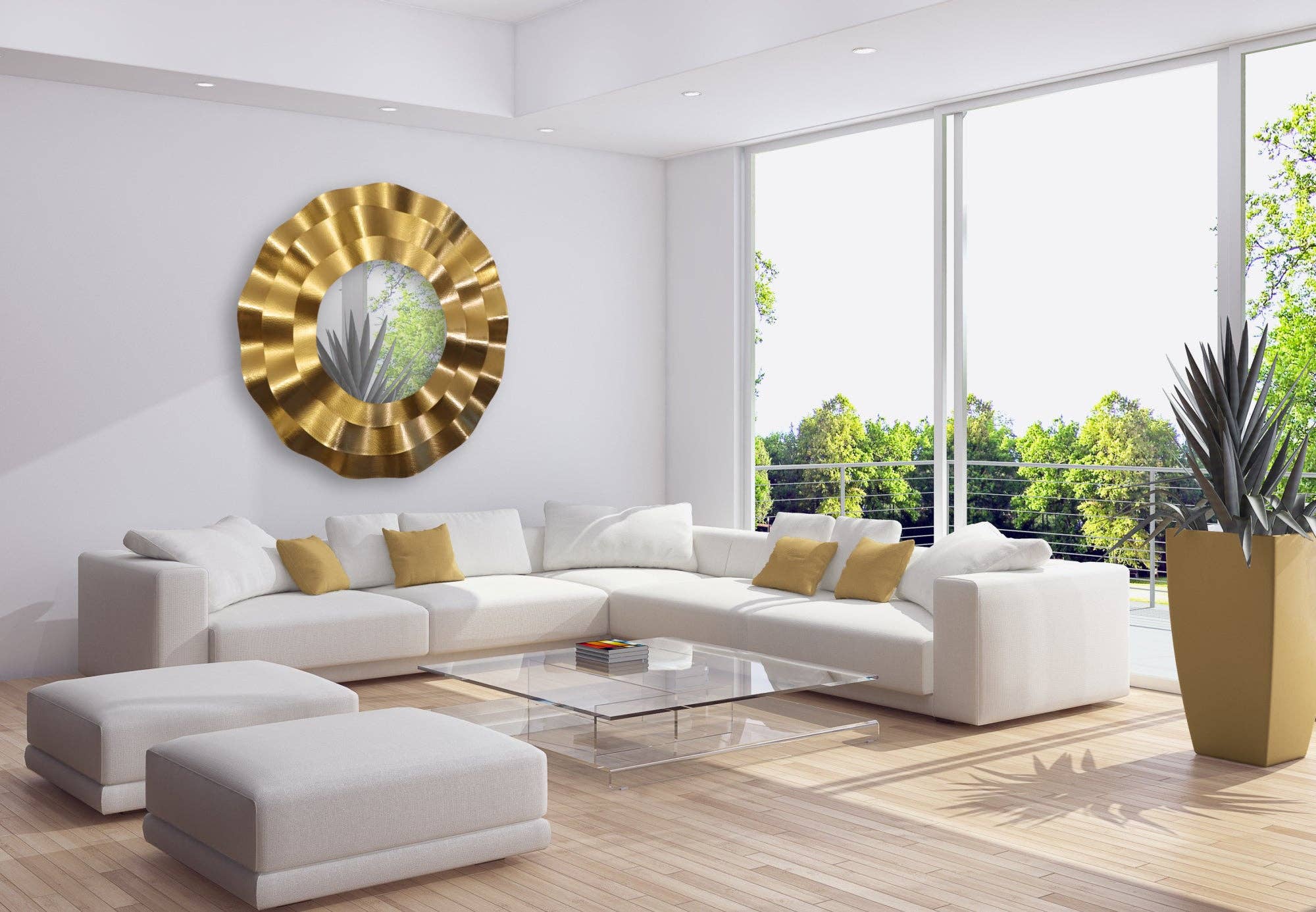 Bentley & Bo – wholesale Wall mirror – Sahara Metal Mirror3