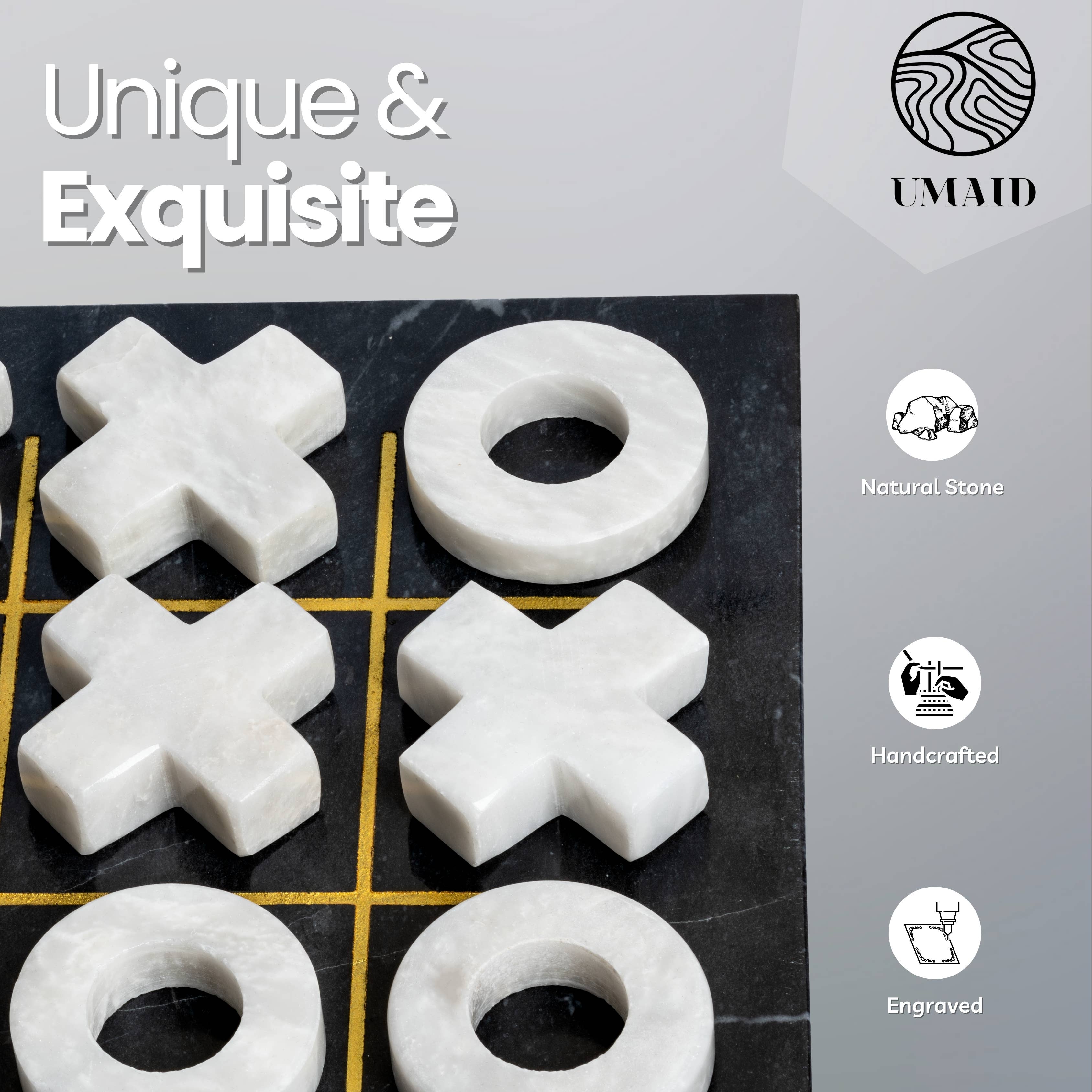 UMAID PRODUCTS - Wholesale Board Game - Marble Tic Tac Toe Game3