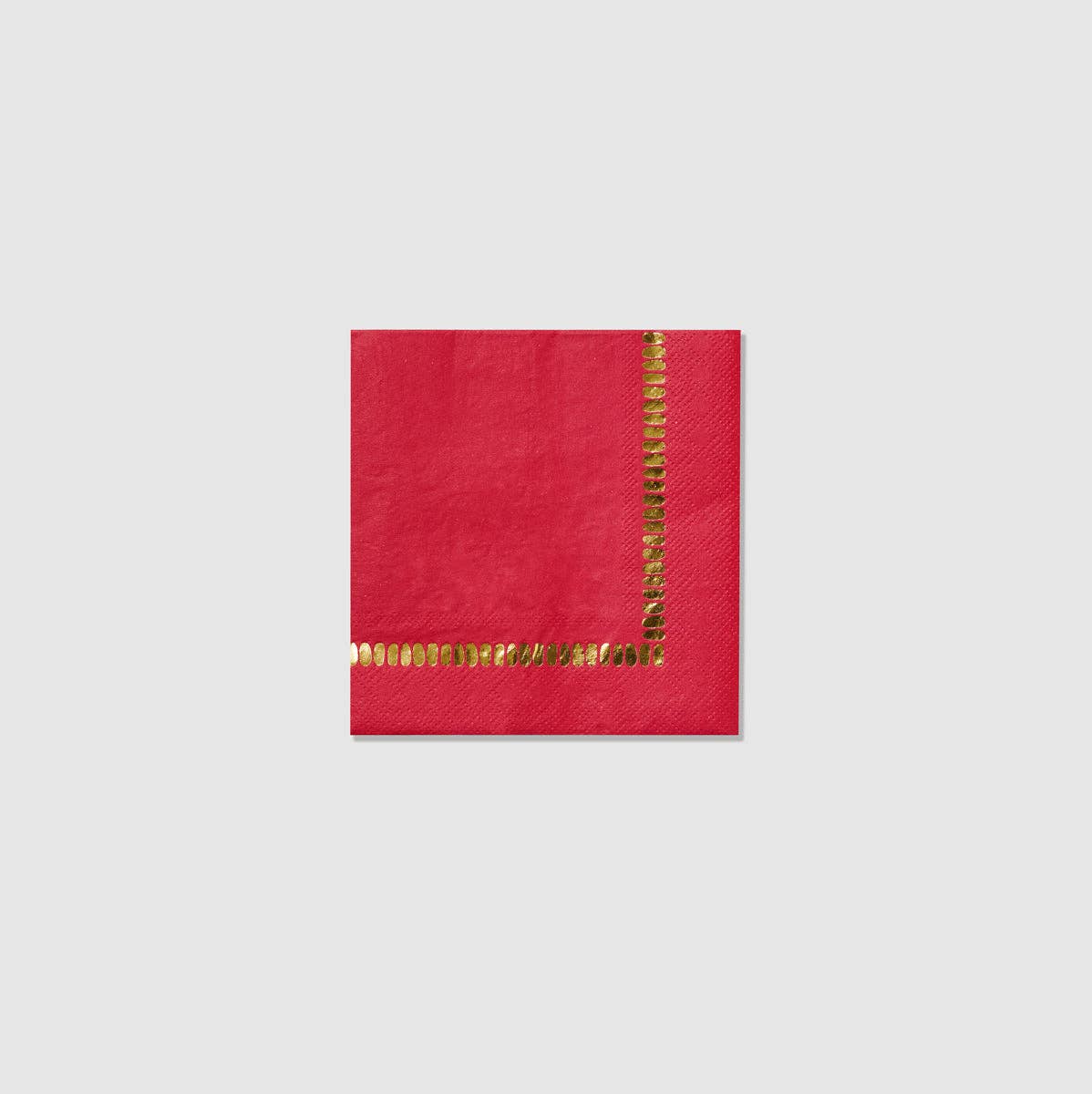Coterie Party Supplies - Wholesale Disposable Napkin - Dark Red Brushstroke Napkins (25 per pack)