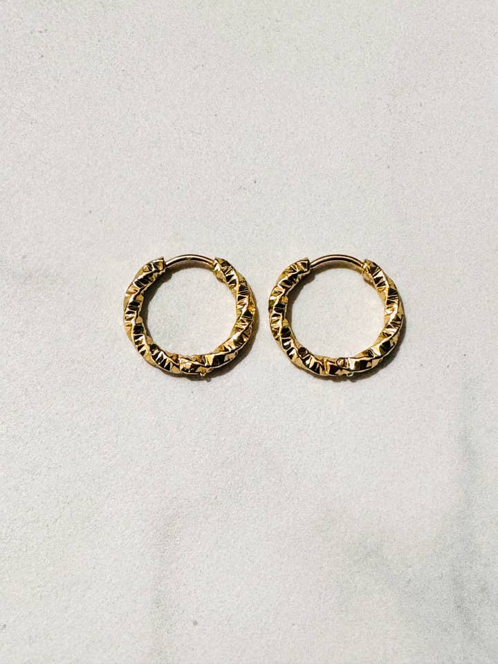 Nelly Stainless Steel Hoop Earrings for wholesale by Cassette Barcelona