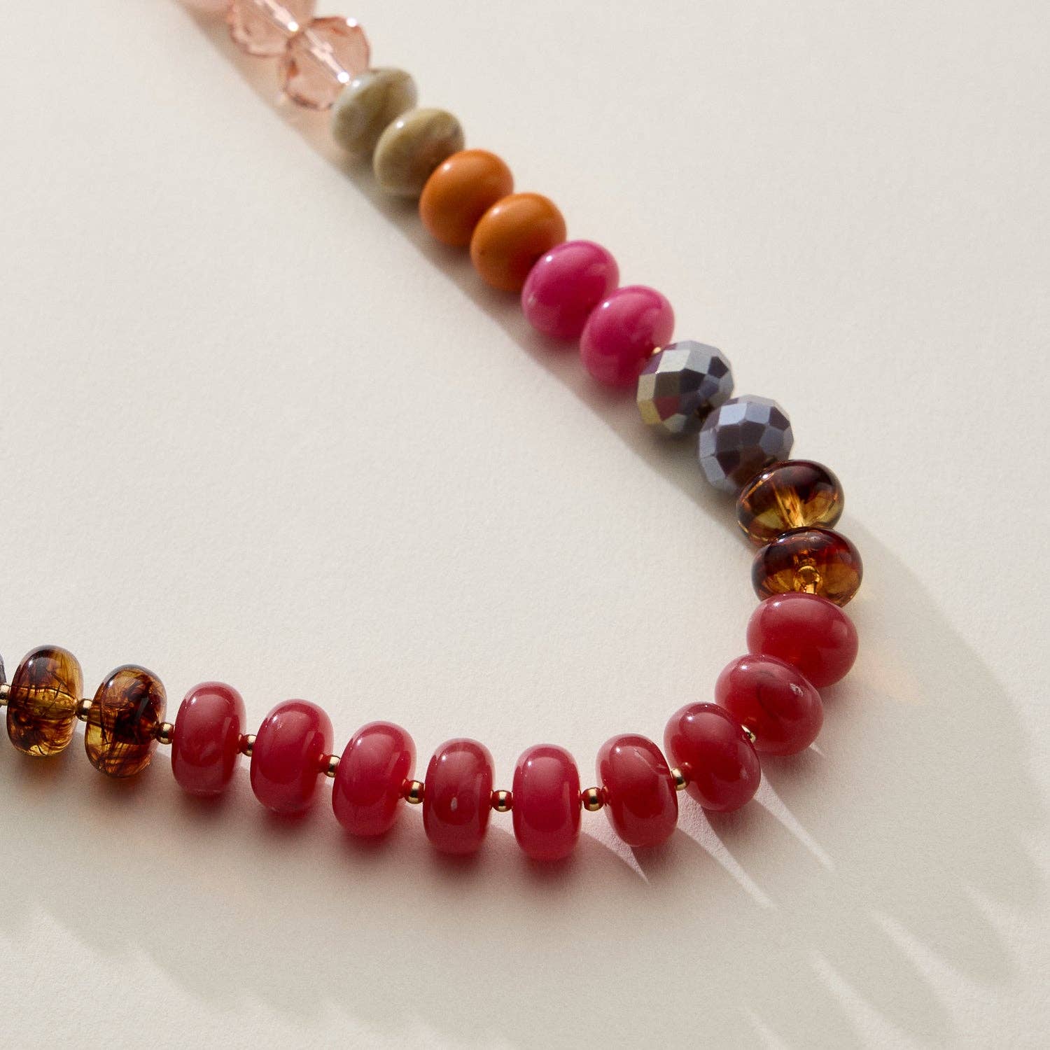 Frem - Wholesale Beaded/Pearl Necklace - Mixed Bead Short Necklace with Adjustable Length11