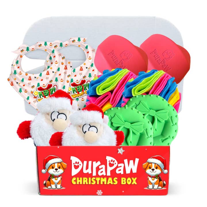 Lot varié de 10 jouets de Noël pour chien DuraPaw pour la vente par DuraPaw