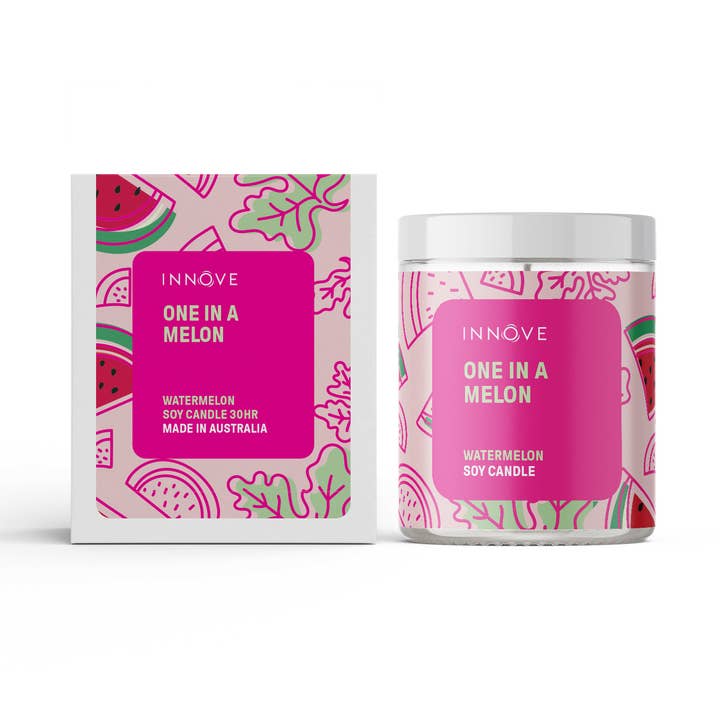 One In A Melon Soy Candle - Watermelon Fragrance for wholesale by INNOVE