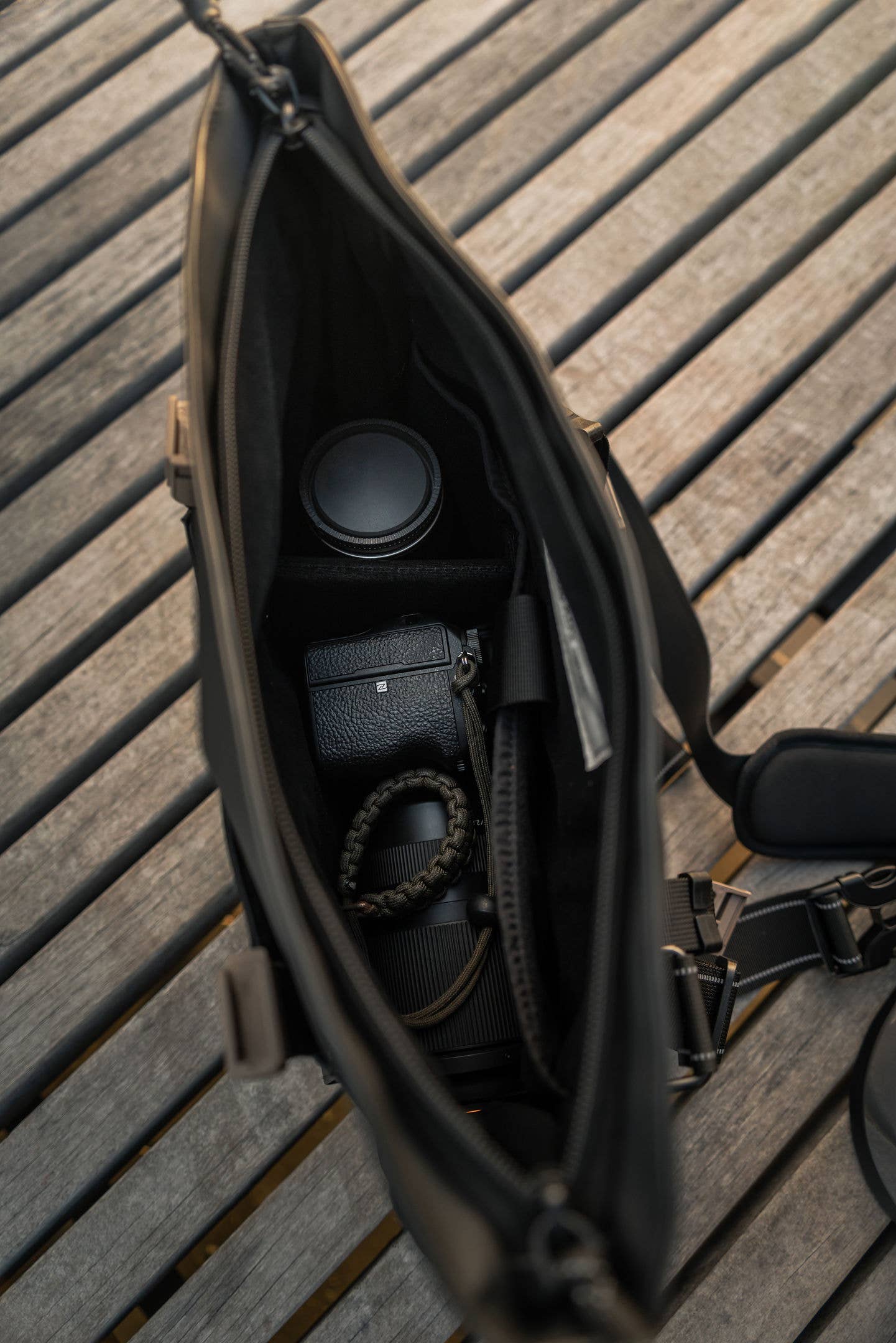 Langly Co. – wholesale Axelremsväska – Herr – Bravo Mirrorless eller Film Camera Axelväska9