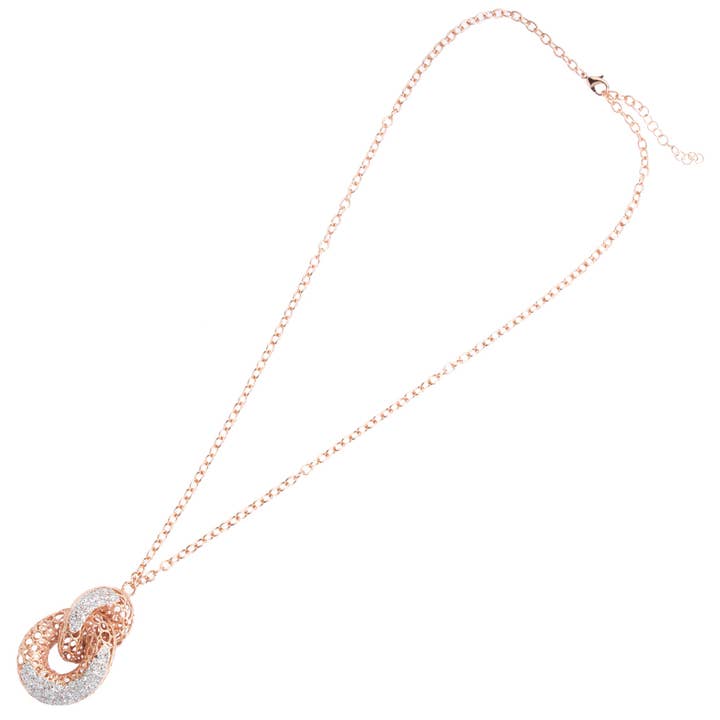 Bronze halskæde med sølv glitter for engroshandel hos Ottaviani