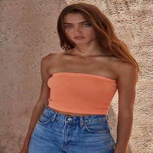 Women Strapless Tank-top Sexy Twist Front Tube Top Summer Slim Fit