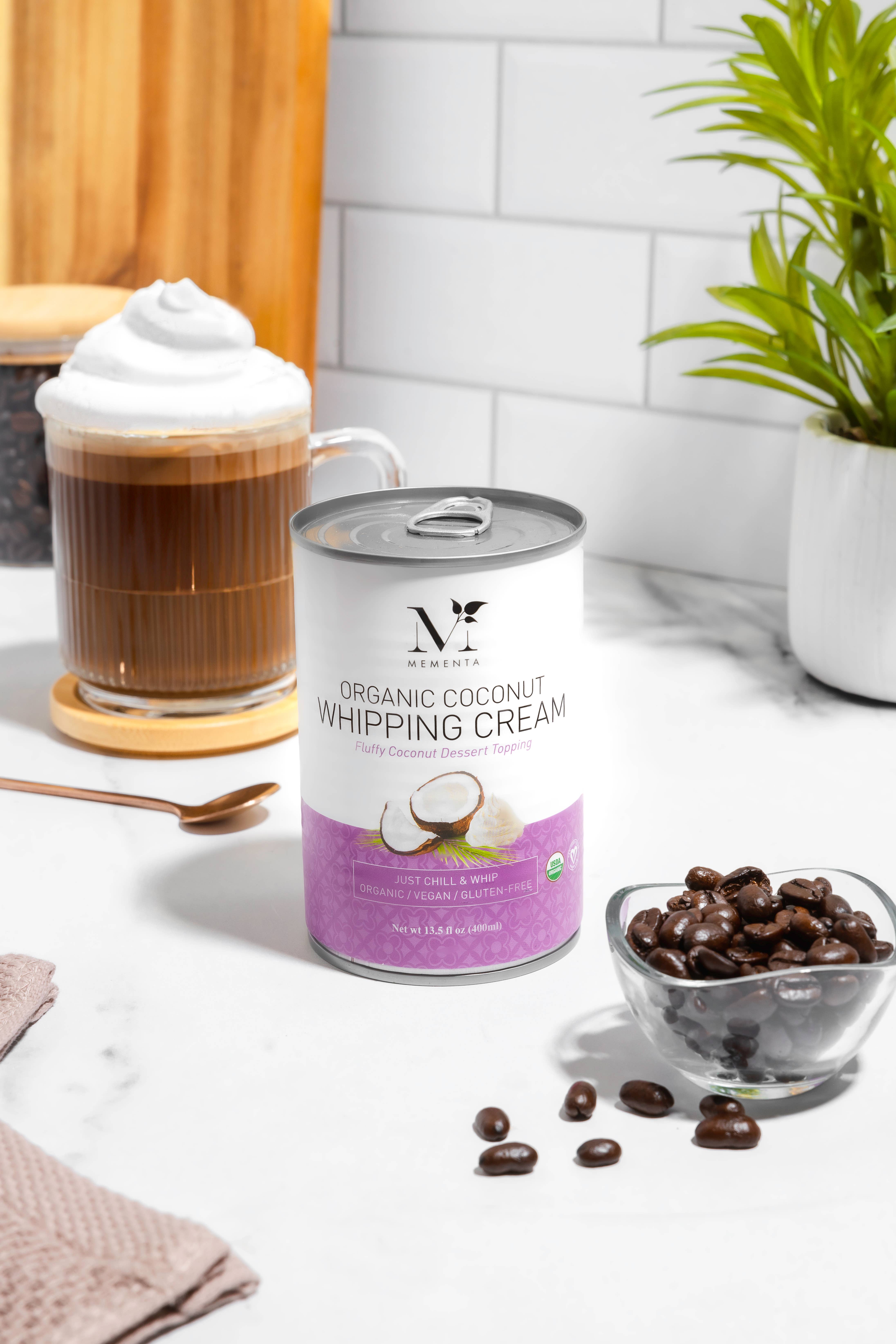 Mementa Inc. - Wholesale Non-Dairy Milk - Organic Coconut Whipping Cream - Professional Grade2