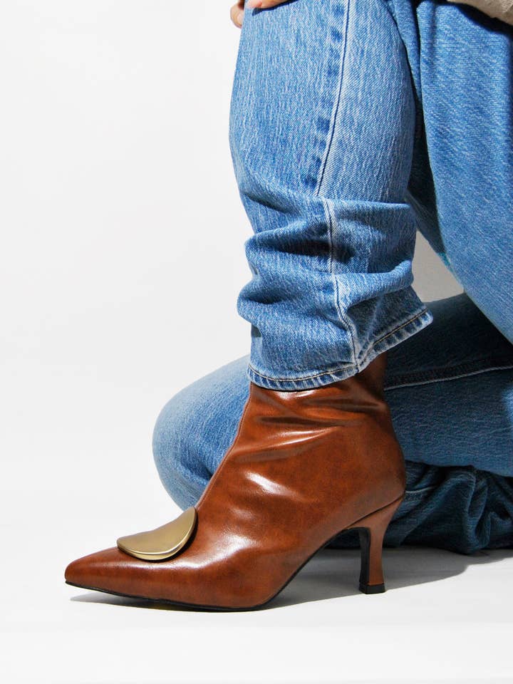 Azarayah Bonfire - Sculpted Heel Bootie for wholesale by Azarayah