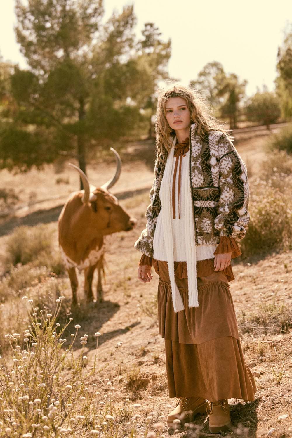 Promesa USA - Vendita all'ingrosso Giacca - Donna - Giacca in Pile Sherpa con Cerniera e Stampa Geometrica3