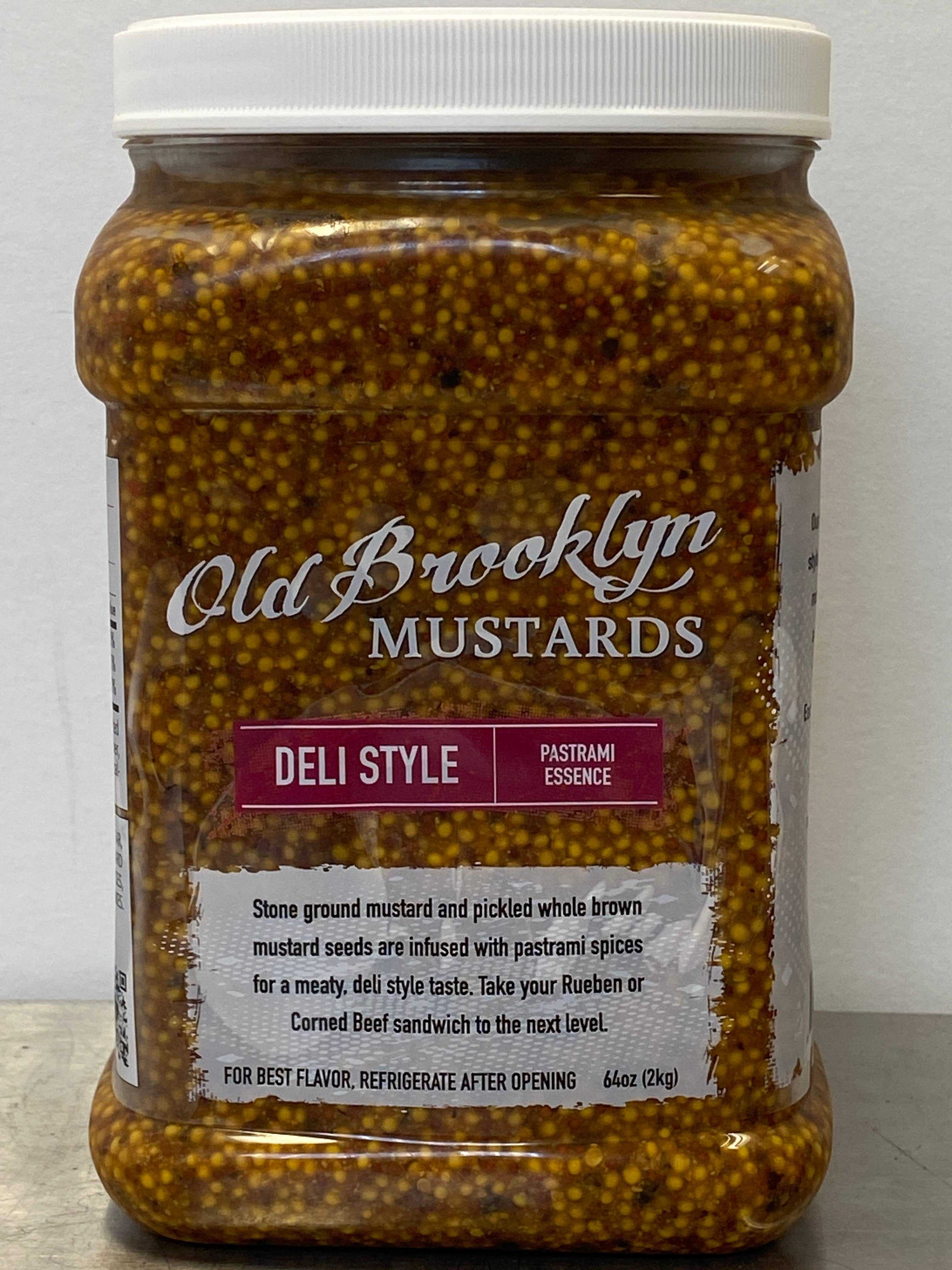 POP Mustards - Wholesale Mustard - DELI Style 64 oz/1.814 kg Bulk Tub