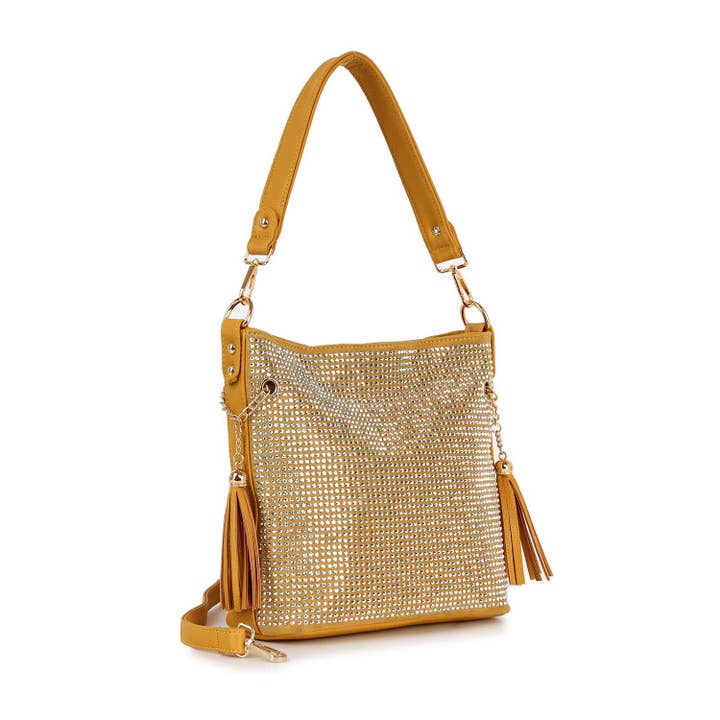 Sac à main Hobo en strass scintillant pour la vente par Handbag Express