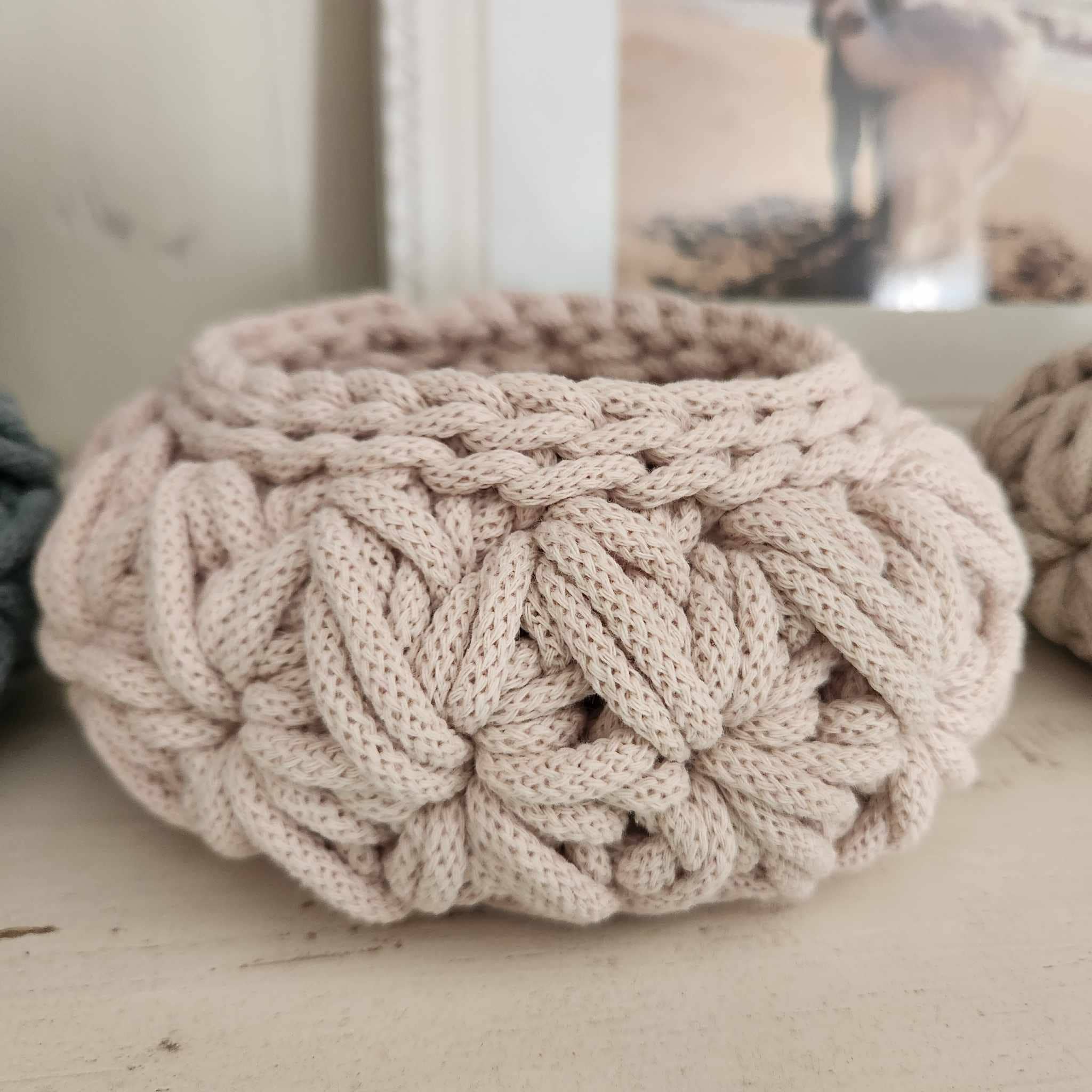 Naturalmarjory - Venta al por mayor Cestas - Canasta de crochet con patrón floral13