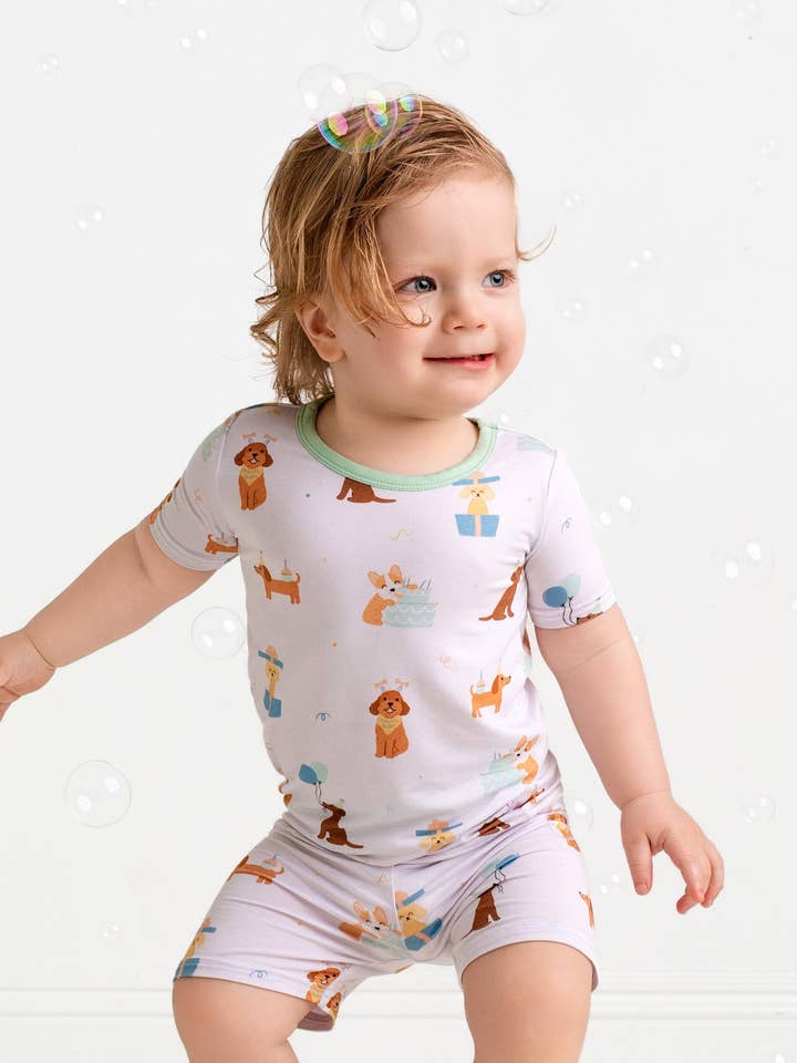 Conjunto de Dos Piezas de Bambú Pawty Pals para venta al por mayor de Pearls & Pelicans