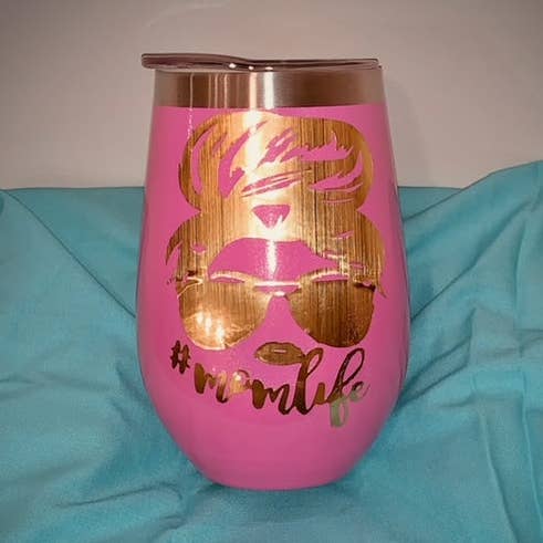 Mom Life Tumbler for wholesale by Redeemed Roses Crafts