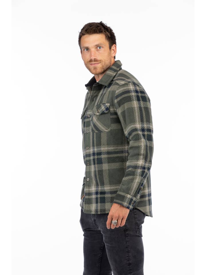 LIV Outdoor - Wholesale Shirt Jacket/Shacket - Men's - Men's Koda Sherpa Lined Shirt Jacket