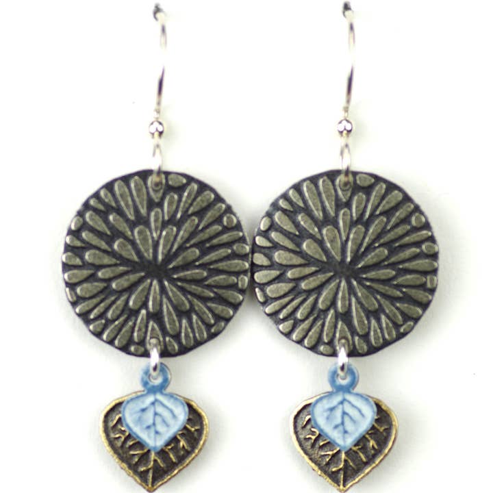 Stor sølv Starburst m/blå & guld blade for engroshandel hos Beautiful Medusa