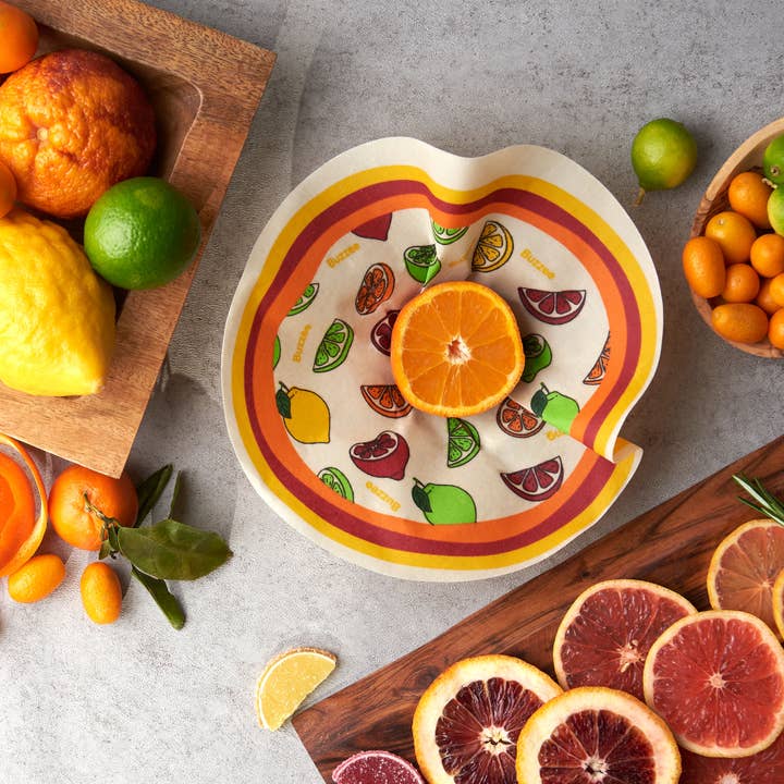 Rounds - Citrus - Reusable Beeswax Food wraps for wholesale by Buzzee