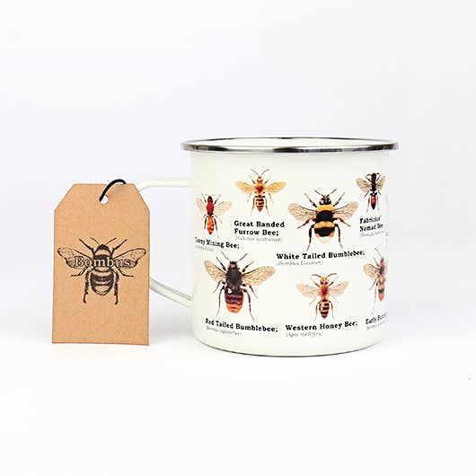 Gift Republic - Wholesale Coffee Mug - Bee Enamel Mug2