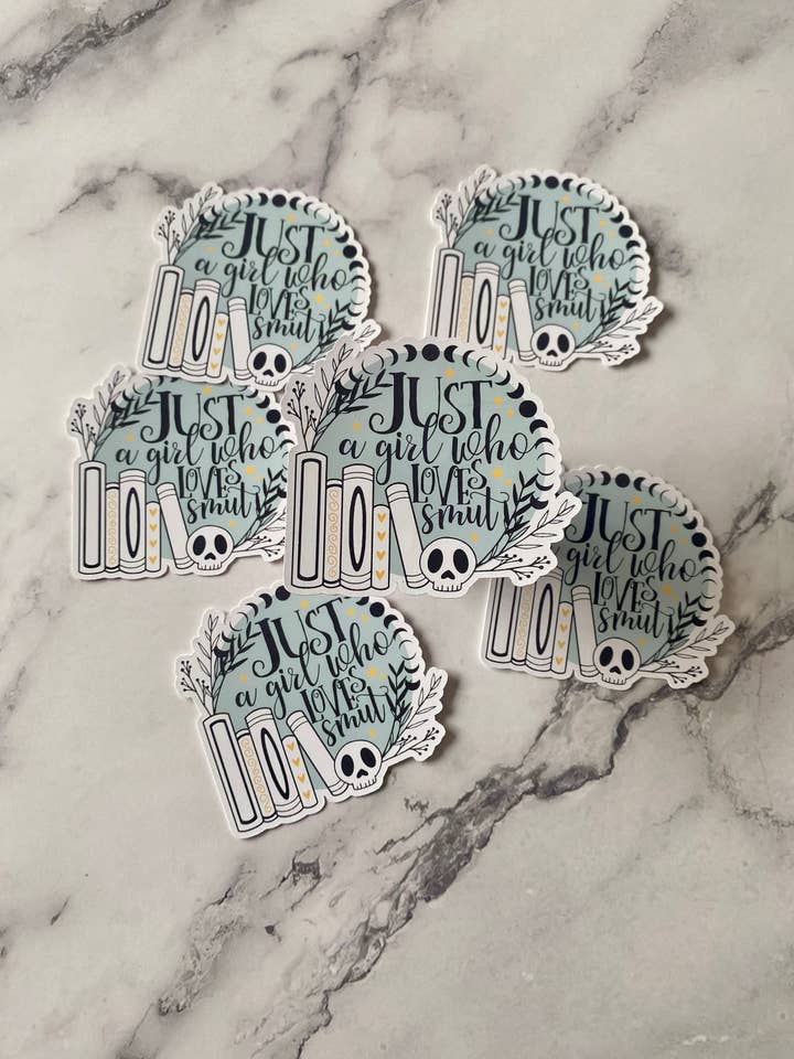 Smut Readers Vinyl Sticker for wholesale by Wild Child Studio Co