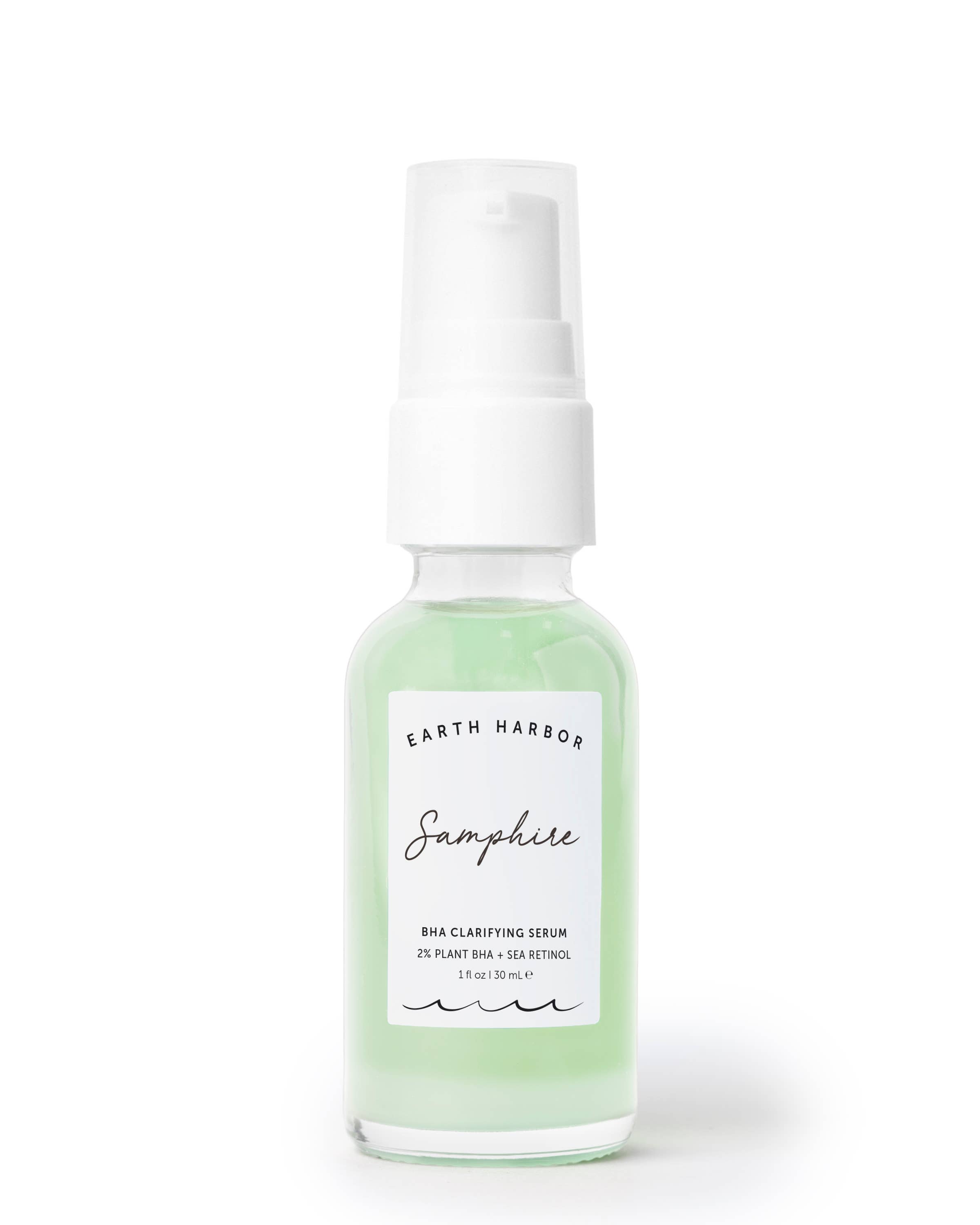 Earth Harbor Naturals - Wholesale Facial serum/concentrate - SAMPHIRE BHA Clarifying Serum: 2% Plant BHA + Sea Retinol