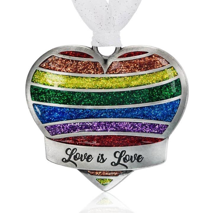 Regenbogen-Herz-Weihnachtsornament - Gay Pride für den Großhandel von Gloria Duchin