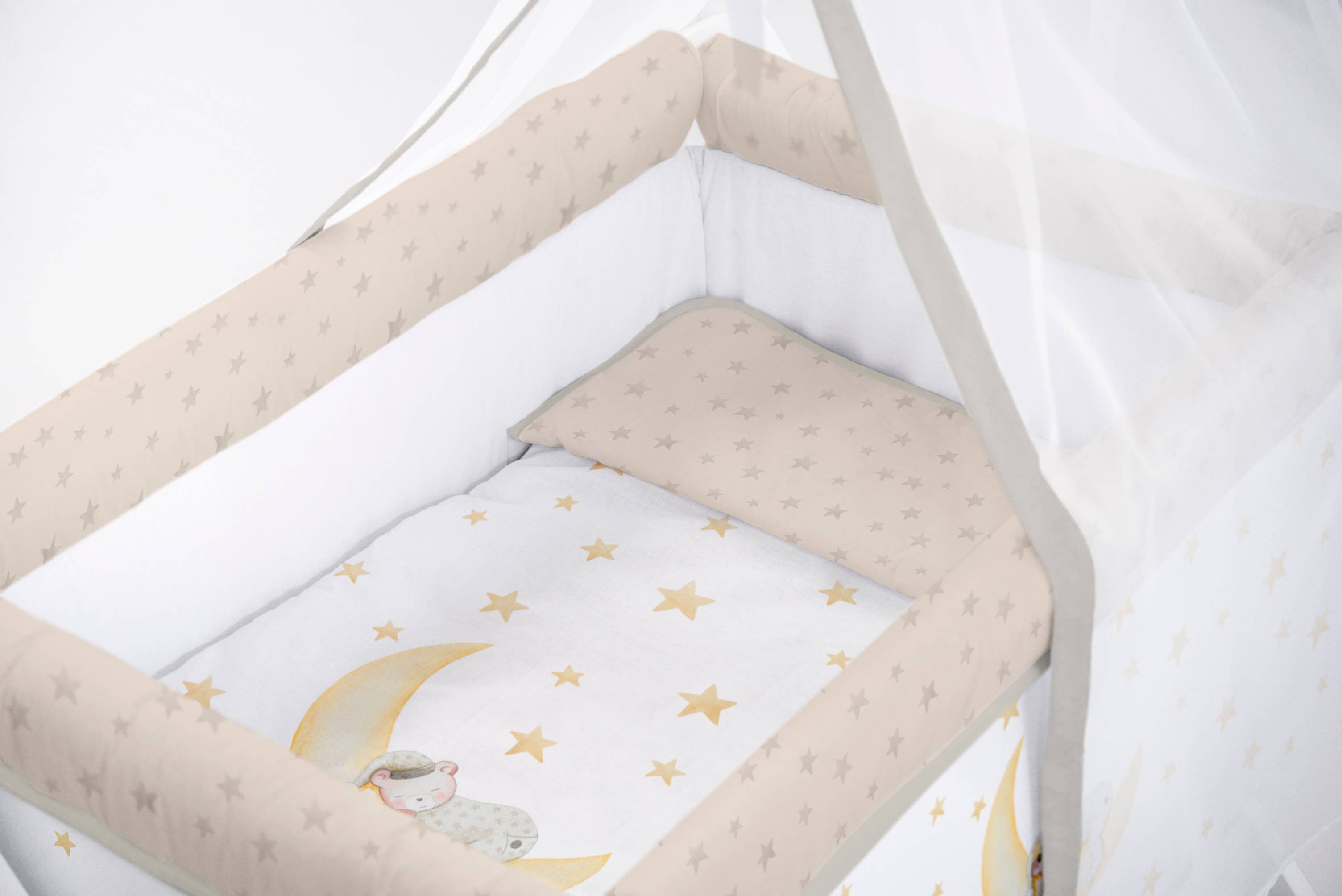 S&P NEWBORN, S.L.(Naf Naf ) – Großhandel Stubenwagen – Baby – Mini-Bett mit Marlon Night Textil und Baldachin7