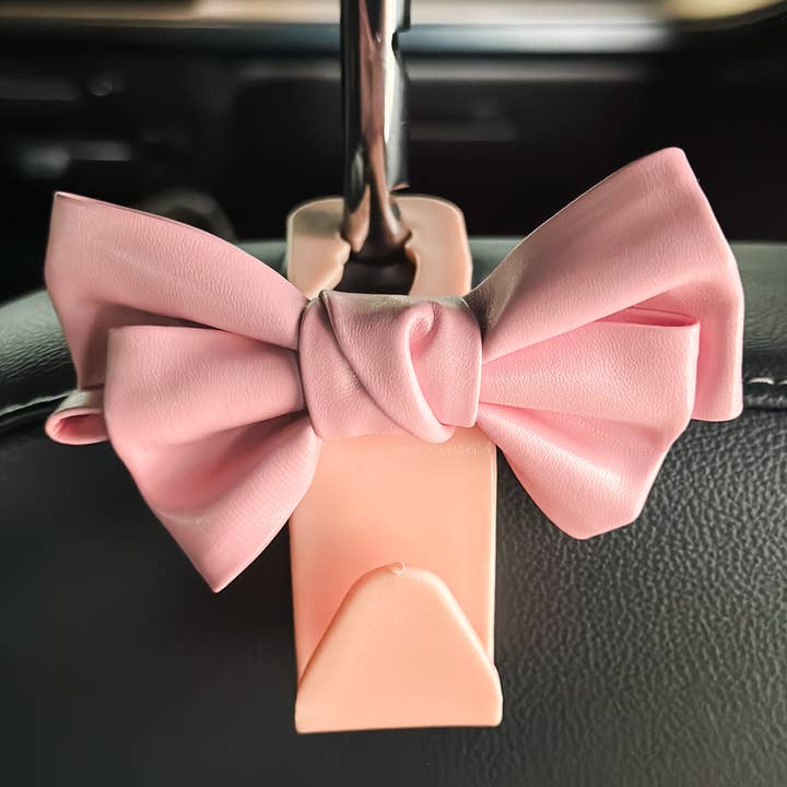 Harris Girls & Co. - Wholesale Car Decorative Charm - Women's - Car Bow Holder "Pink"0