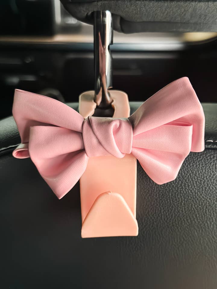 Car Bow Holder "Pink" for wholesale by Harris Girls & Co.
