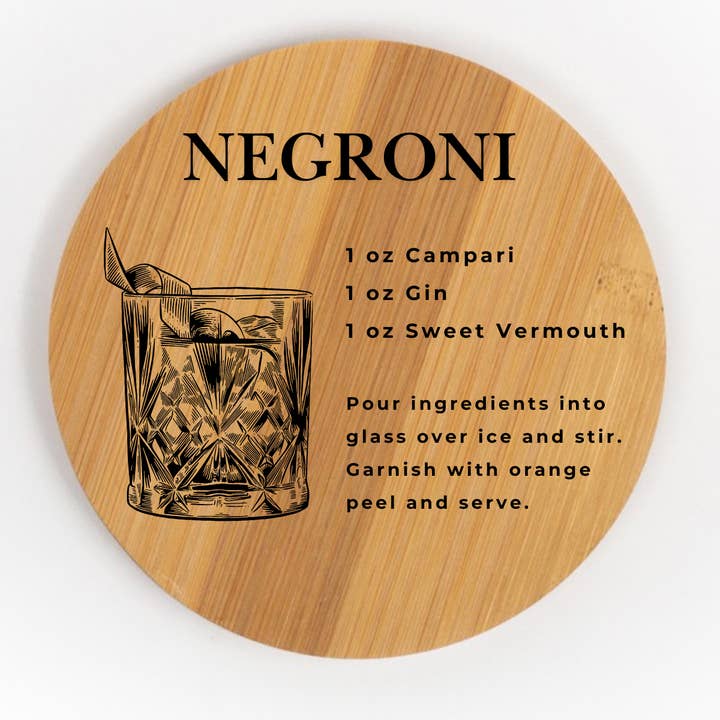 Nautically Northern - Wholesale Coasters - Classic Cocktail Recipe Coasters | Wood & Slate Bar Coasters6