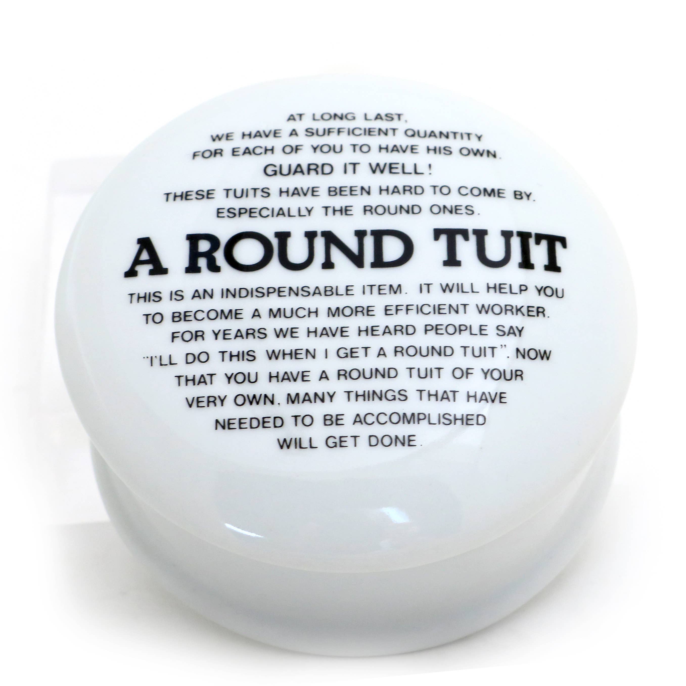 Lenny Mud - Wholesale Gag Gift/Novelty Gift - A Round Tuit ceramic box, novelty gag gift2
